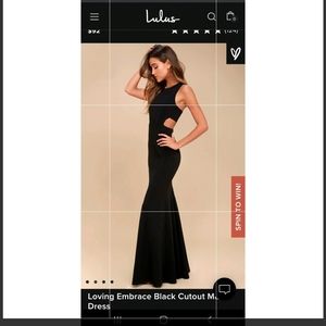 Lulu's black cutout dress (tags still on)